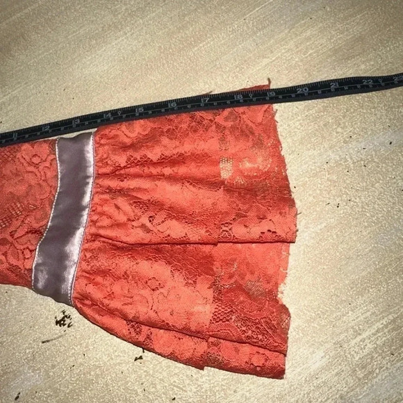 Free People Orange Gilded Lace Mini-dress - Picture 11 of 13